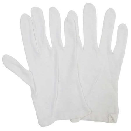 Condor Inspection Gloves, White, Medium, Men, PK12 48UR66