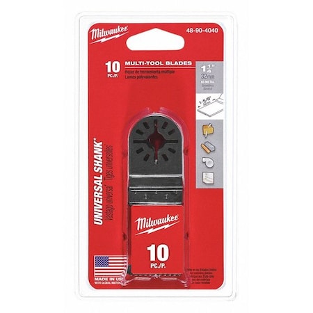 Milwaukee Tool 10-Piece 1-1/4" Bi-Metal Multi-Tool Blades 48-90-4040