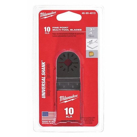 Milwaukee Tool 10-Piece Fine Point Bi-Metal Multi-Tool Blades 48-90-4015
