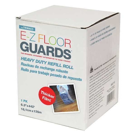 E-Z Floor Guard Adhesive Film Refill Roll, Plastic, Clear, , L 54717