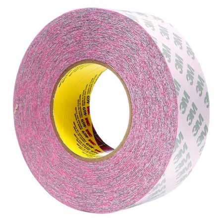 3M Film Tape, 2 in W, 60 yd L, 1 mil, Paper, Double-Sided 469