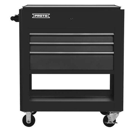 Proto 30 W Tool Utility Cart 3 Drawers Dual Black 23 D X 46 H