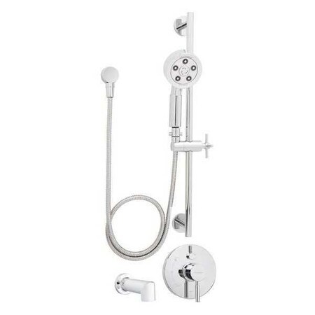 Speakman Wall Shower and Tub Combination, Manual, 3, Wall, Polished Chrome SM-1450-P