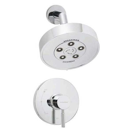 Speakman Shower System Combination, Manual, 2, Polished Chrome SM-1010-P