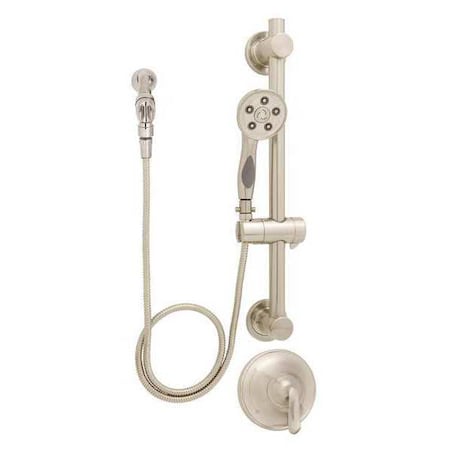 Speakman Wall Shower System Combination, Manual, 2, Wall, Brushed Nickel SM-7080-ADA-PBN