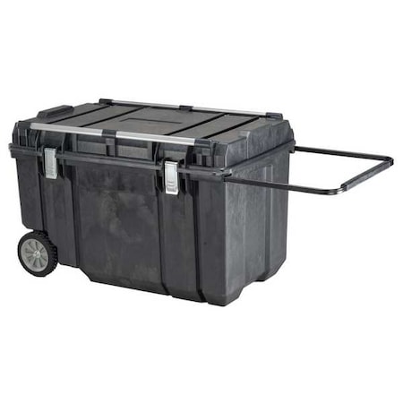 Dewalt Tough Chest Mobile Tool Box, Plastic, Black, 38 in W x 23 in D x 24 in H DWST38000