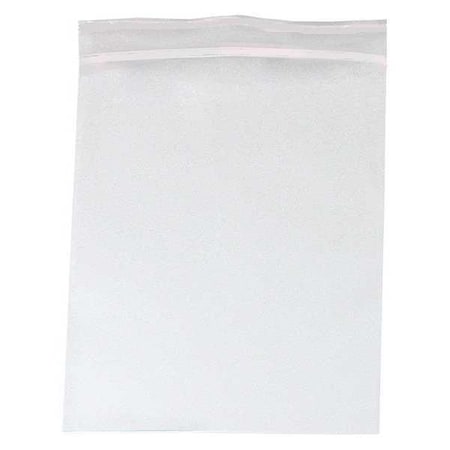 Reloc Zippit Reclosable Bag, Zip Seal, 18 in L, 13 in W, 6 mil Thick, Low Density Polyethylene (LDPE), Clear MGZ6P1318