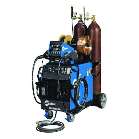 Miller Electric Multiprocess Welder, Piperworx 400, Phase 3 , 220/230/240/460/480 , 400A @ 44V DC 951381