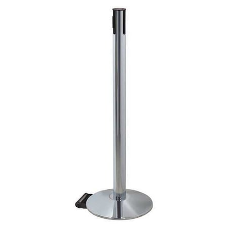 Retracta-Belt Belt Barrier Receiver Post, Wheels, 40in H 334PAPC-RCV