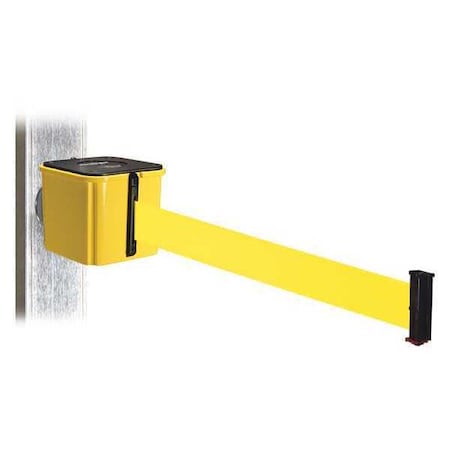Retracta-Belt Belt Barrier, Ylw, Magnet, Ylw Belt, 15ft. L WH412YW15-YW-MM