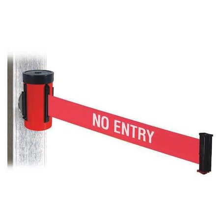 Retracta-Belt Belt Barrier, Red, Magnet, 2-1/2 in. W WH700RD-NE-MM