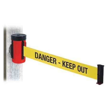 Retracta-Belt Belt Barrier, Red, Magnet, 10 ft. Belt L WH700RD-DKO-MM