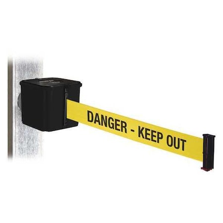 Retracta-Belt Belt Barrier, Blk, Magnet, 15 ft. Belt L WH412SB15-DKO-MM
