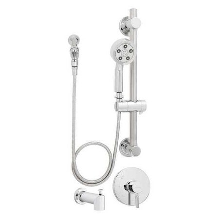 Speakman Wall Shower and Tub Combination, Manual, 3, Wall, Polished Chrome SM-1090-ADA-P