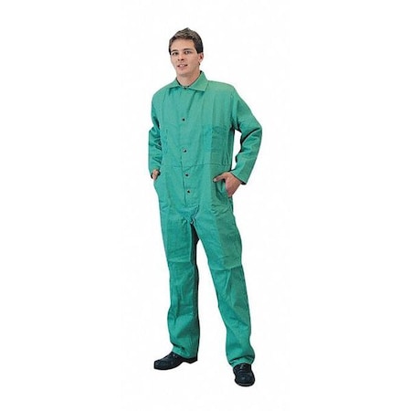 Tillman Coveralls, 4XL, 36 in Inseam, FR-7A(R), Snaps 69004X