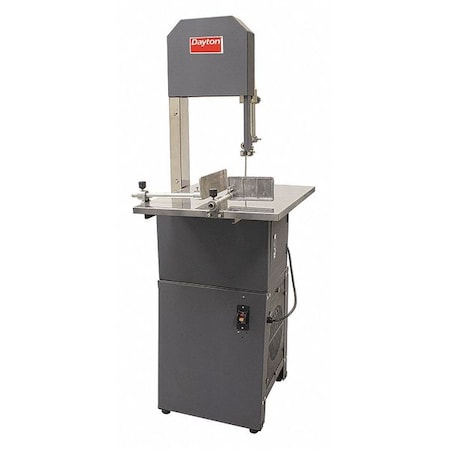 Dayton Vertical Band Saw, 10" x 10" Rectangle, 10" Round, 10 in x 10 in Square, 120 V, 3/4 HP 48WE55