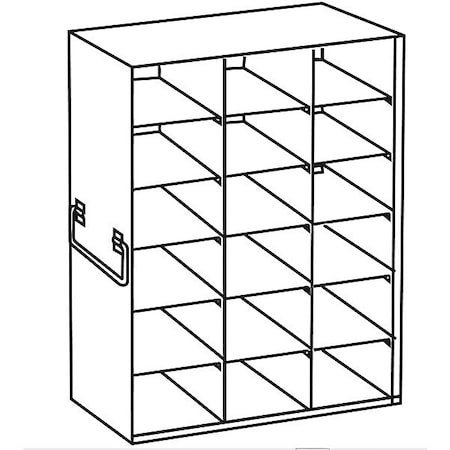 Cole Parmer Freezer Rack, Holds 18 Boxes, SS RFS10036A