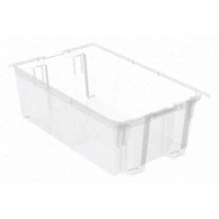 Akro-Mils Stack and Nest Container, Industrial Grade Polymer, Clear ...