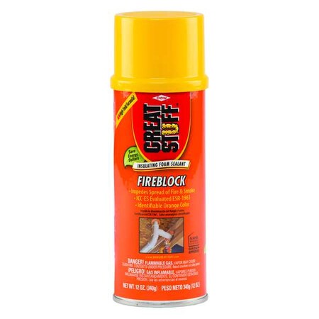 Great Stuff Foam Sealant, Orange, 12 oz, Fire Block 00306179