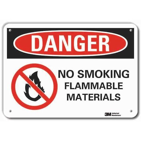 Lyle No Smoking Sign, 10" H, 14 in W, Horizontal Rectangle, English, LCU4-0204-RA_14x10 LCU4-0204-RA_14x10