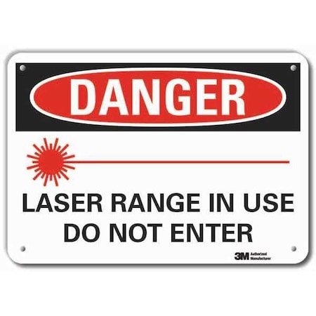 Lyle Laser Sign, 7 in H, 10 in W, Aluminum, Vertical Rectangle, LCU4-0251-RA_10x7 LCU4-0251-RA_10x7