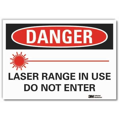 Lyle Danger Sign, 10 in H, 14 in W, Non-PVC Polymer, Horizontal Rectangle, LCU4-0251-ED_14x10 LCU4-0251-ED_14x10