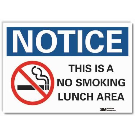 Lyle Notice Sign, 10" H, 14 in W, Non-PVC Polymer, Horizontal Rectangle, English, LCU5-0067-ED_14x10 LCU5-0067-ED_14x10