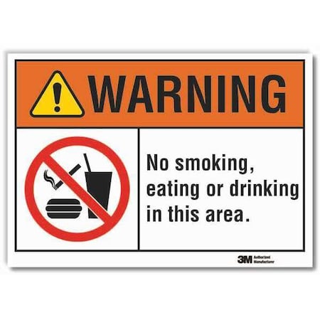 Lyle Warning Sign, 10" H, 14 in W, Non-PVC Polymer, Horizontal Rectangle, English, LCU6-0027-ED_14x10 LCU6-0027-ED_14x10