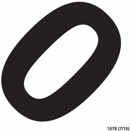 Jj Keller NumberLabel, Vinyl, 4-1/4inH, 4-1/4inW, PK20 1578