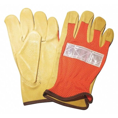 Condor Leather Drivers Gloves, Shirred Slip-On Cuff