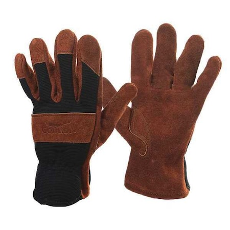 Condor Leather Gloves, Spandex, Slip-On Cuff, Wing Thumb