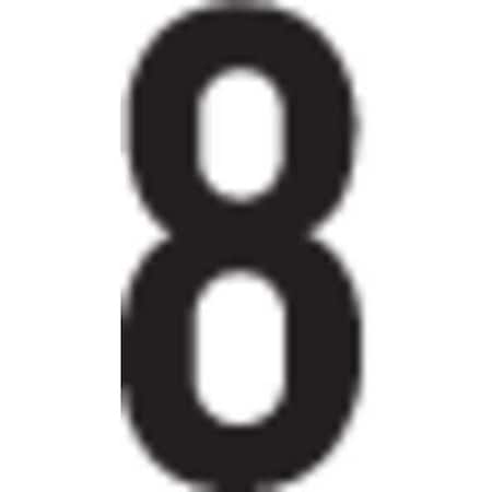 Jj Keller NumberLabel, Vinyl, 4inH, 2-1/8inW, PK50 2993