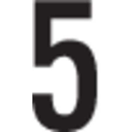 Jj Keller NumberLabel, Vinyl, 4inH, 2-1/8inW, PK50 2980