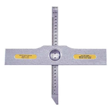 Haltec Tread Depth Gauge, Aluminum, 7 in. L N-1410