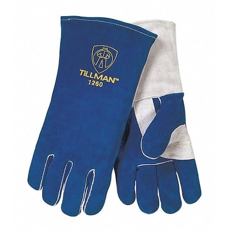 Tillman 1250 Welding Gloves, Straight Cuff, Wing Thumb, Premium Cowhide, XL, 1 PR 1250XL