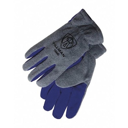 Tillman Cold Protection Gloves, ColdBlock/Fleece Lining, Blue/Gray, S 1584S