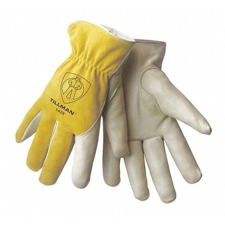 Tillman Leather Drivers Gloves, Keystone Thumb, Pearl, L 1 PR 1428L