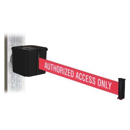Retracta-Belt Belt Barrier, Authorized Access Only, 4inH WH412SB25-AAO-MM