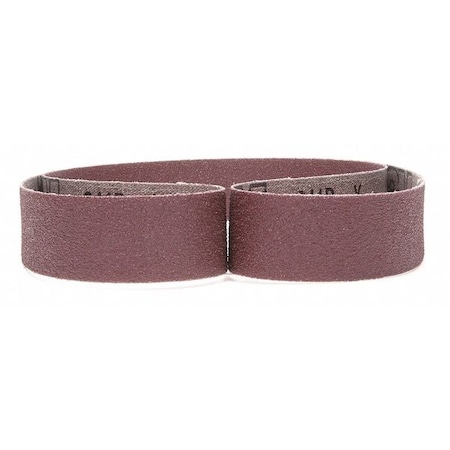 3M Sanding Belt, 1 in W, 42 in L, Coated, Aluminum Oxide, 80 Grit, Not Applicable, 341D, Brown 01451