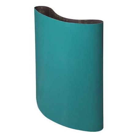 3M Sanding Belt, 37 in W, 60 in L, Coated, Zirconia Alumina, 120 Grit, Fine, 577F, Green 7100027366