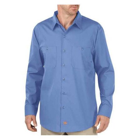 Dickies Long Sleeve Work Shirt, Light Blue, XLT LL51LW TL XL