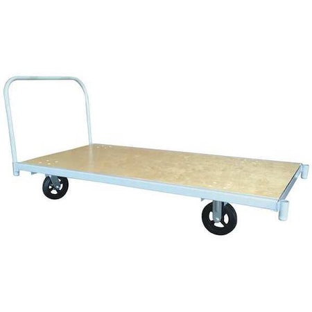 Westward Platform Truck, 48 in. L, Steel Frame 48XK56