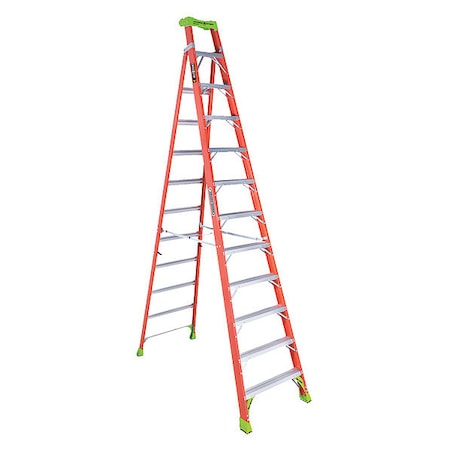 Louisville 12 ft Fiberglass Stepladder, 300 lb Capacity FXS1512