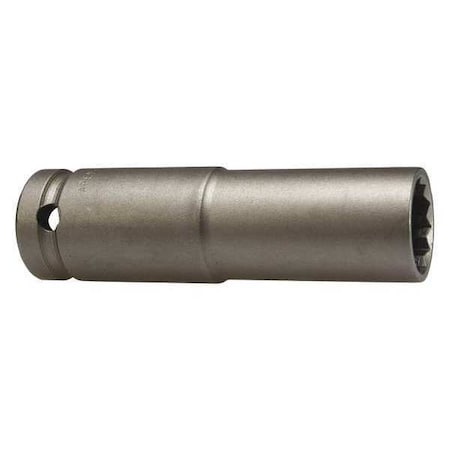 Apex Tool Group 1/2 in Drive Socket Extra Deep Socket, Oiled, Extra Deep, 1/2" Dr., 3/8 5512-1PK