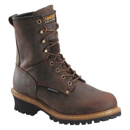 CAROLINA SHOE Size 15 Men's Logger Boot Steel Work Boot, Brown CA9821