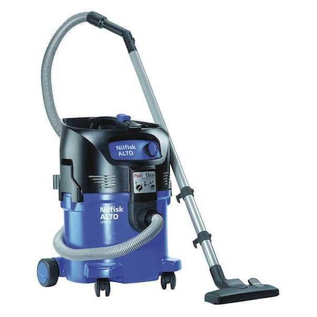 Nilfisk Industrial, Shop Vacuum, 8 gal, HEPA, 3200 l/min, 1 1/2 hp 107418445