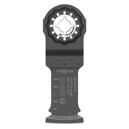 Bosch Oscillating Blade, Bi-Metal, 1-1/4 in Size OSL114F