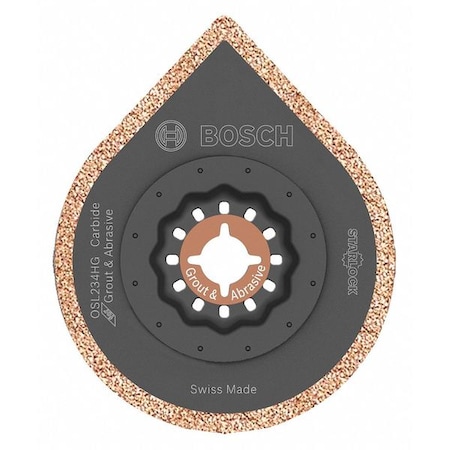 Bosch Oscillating Blade, Carbide Grt, 2-3/4 in L OSL234HG