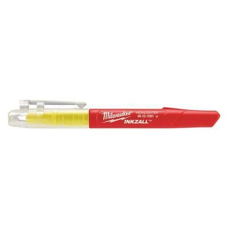 Milwaukee Tool 5PK INKZALL Yellow Highlighter 48-22-3201