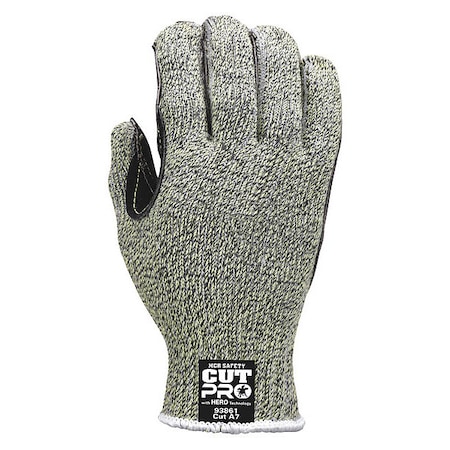 Mcr Safety Cut Resistant Gloves, Cut Level A7 , Uncoated , None , XL 1 PR 93861XL